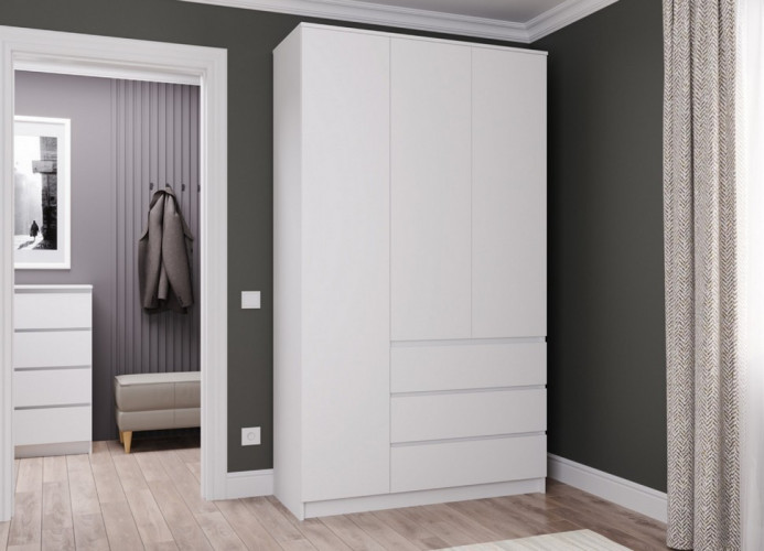 ЛДСП 16мм 2440х1830 Белая Скандинавская гладкая влагостойкая 9003/SM НевЛаминат