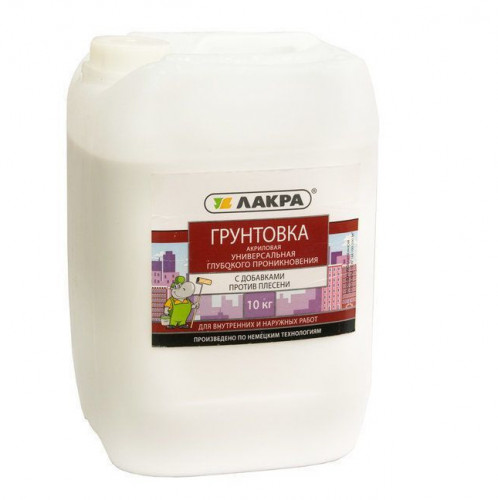 Грунтовка акриловая универсальная ЛАКРА, 10 кг
