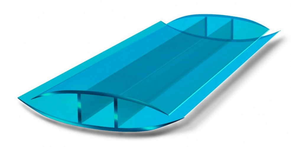 Профиль соединительный неразъемный НР 4мм Бирюза L=6м, Кронос