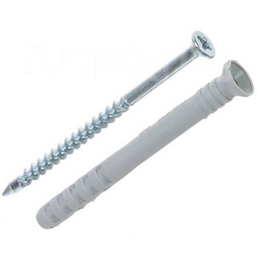 Дюбель с шурупом 8*60мм потайной борт