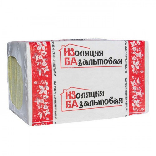 Теплоизоляция Стандарт 45кг/м3 (100*600*1000) 6шт. 3,6м2  (0,36м3) ИЗБА