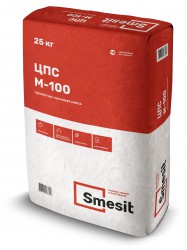 Цементно-песчаная смесь морозостойкая (до -10С) М-100 25кг, Smesit