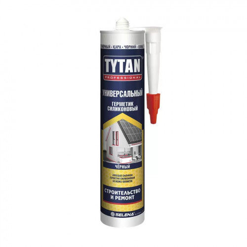 Герметик силиконовый универсальный черный Tytan Professional 280 мл