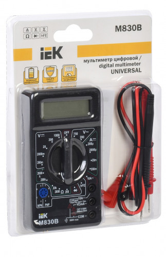 Мультиметр цифровой M830B Universal IEK