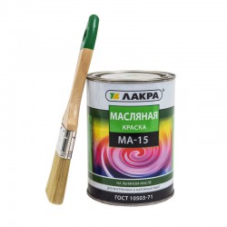 Краска МА-15 масляная для дерева и металла, Серая Лакра 0,9кг