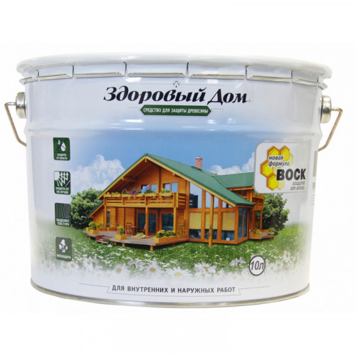 Деревозащитное средство Здоровый Дом, Сосна, 10л