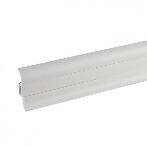 Плинтус Wimar 58, 834 Белый матовый 2,5м. с кабель-каналом