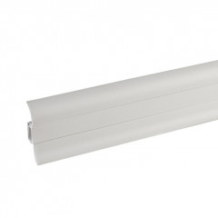 Плинтус Wimar 58, 834 Белый матовый 2,5м. с кабель-каналом