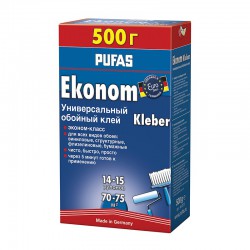 Клей для обоев универсальный Эконом Euro 3000 Pufas 500гр
