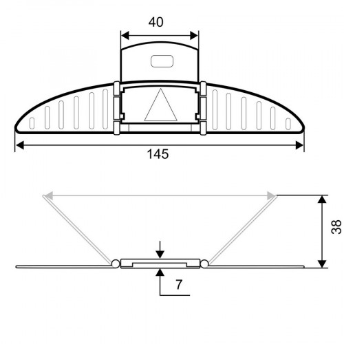 Блокиратор раздвижных окон и дверей BS 46.52 Palladium 111652