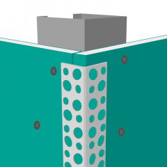 Уголок ПВХ перфорированный штукатурный 25х25х3000