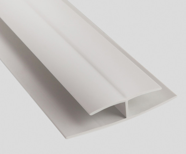 Элемент соединительный H-образный 10мм ПВХ - ВА белый 3м.