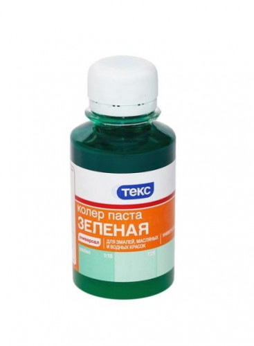 Колеровочная паста N14 зеленая Текс 0,5л