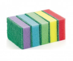Губки для мытья посуды, 100х60х30мм, 5шт