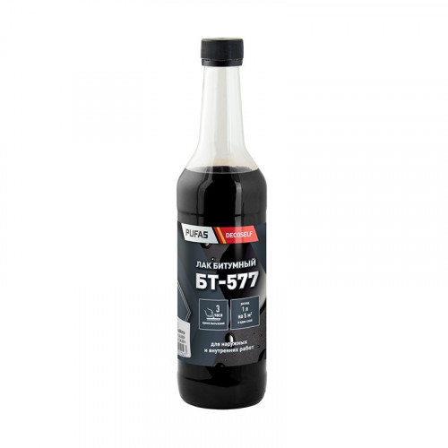Лак битумный БТ-577 Pufas Decoself, 0,5л
