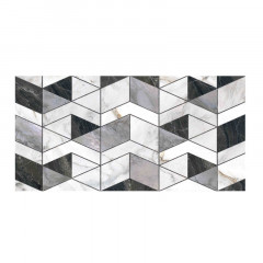 Декор 400х200х7,5мм Аттика белый БКСМ