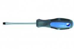 Отвертка SL 5*100мм шлицевая, двухкомпонентная ручка, намагниченный наконечник Т4Р 3101003