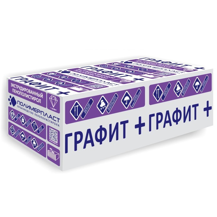Экструдированный пенополистирол (XPS) ГРАФИТ+ 35 (1180х580х20мм) 20шт, 13,7м2 (0,274м3)