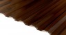 Профилированный поликарбонат трапеция 2000х1050х1,3мм (бронза коричневая матовый) Юг-Ойл-Пласт