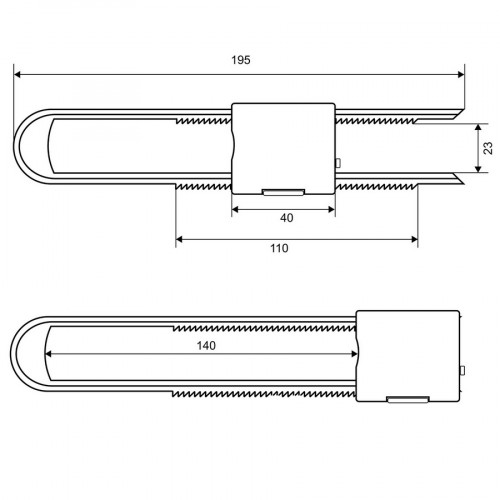 Блокиратор мебельный BS 46.16 Palladium 111602