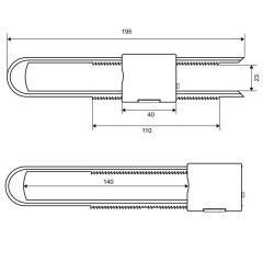 Блокиратор мебельный BS 46.16 Palladium 111602
