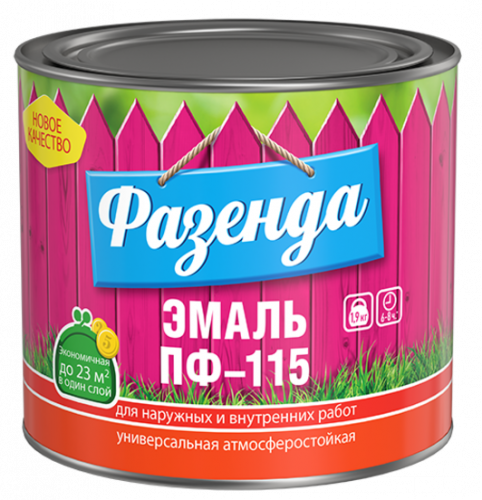 Эмаль ПФ-115 синяя Фазенда Текс 1,9кг
