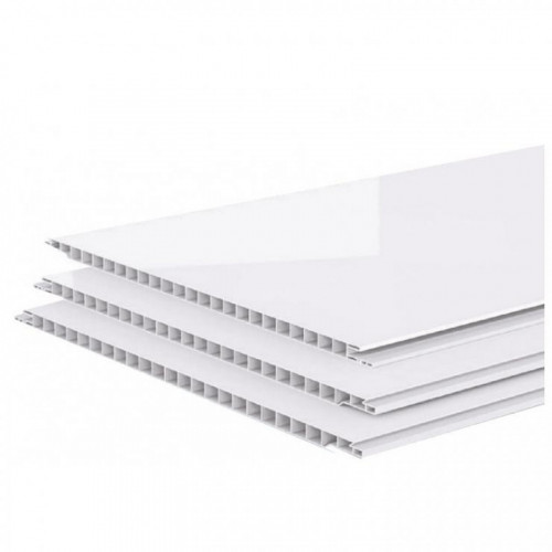 Панель ПВХ Белый глянец 3000*250*10мм премиум Кронапласт