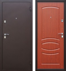 Металлическая входная дверь 960*2050мм, правая Стройгост 7-2, цвет-медный антик