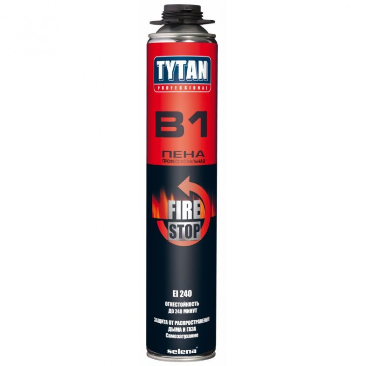 Пена монтажная Tytan B1 огнеупорная профессиональная 750 мл