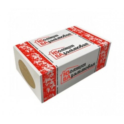 Базальтовый утеплитель Супер Лайт 35кг/м3 (1000х600х50 мм) 12шт. 7,2м2 (0,36м3) ИЗБА