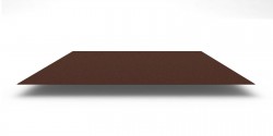 Лист плоский стальной ПЭ RAL 8017 шоколад 0,4х1250х2000мм