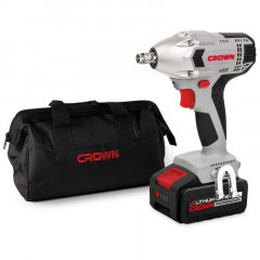 Гайковерт ударный аккумуляторный 18В, 2100 об/мин Crown CT22016L-4 TB