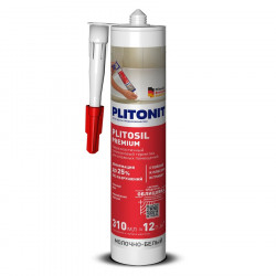 Герметик силиконовый санитарный молочно-белый Plitosil Premium 310 мл