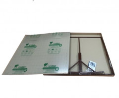 Козырек из монолитного поликарбоната готовый 3мм 1025*800мм, Прозрачный, Полигаль