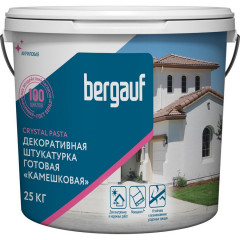 Штукатурка декоративная Bergauf Crystal Pasta камешковая 1-1.5мм, 25кг