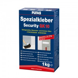 Клей для стеклобоев и тяжелого флизелина Spezialkleber Security GK10 Pufas 1000гр