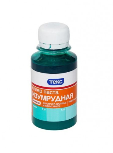 Колеровочная паста N5 изумрудная Текс 0,5л