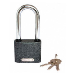 Замок навесной чугун цилиндровый механизм автомат РемоКолор 70-0-939