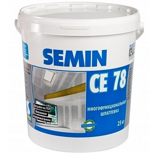 Шпатлевка SEMIN CE78 универсальная (белая крышка) 25кг