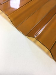 Профилированный поликарбонат трапеция 6000х1050х1,3мм (бронза коричневая прозрачная) Юг-Ойл-Пласт