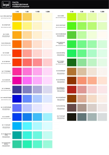 Колеровочная паста N8 изумруд Bergauf 0,1л