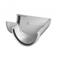 Угол желоба ПВХ 90гр. Белый Технониколь 359447