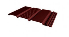 Софит с перфорацией среднего листа для винилового сайдинга 3000*300мм, бордо FineBer