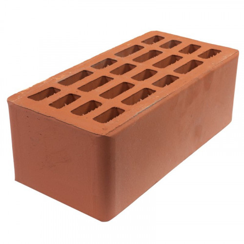 Кирпич керамический утолщенный пустотелый лицевой Красный М125-150, На Закаменной