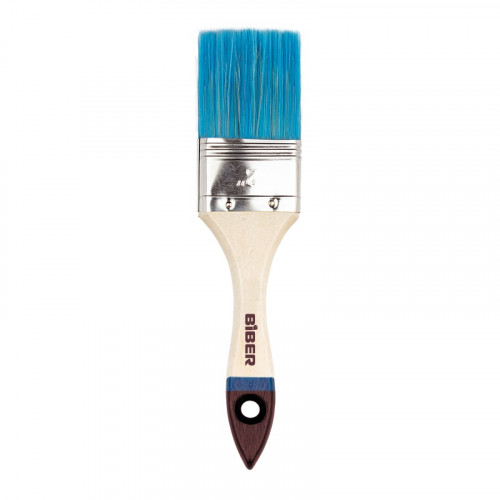 Кисть плоская 50мм, смешанная щетина, деревянная ручка, Стандарт Бибер 31264