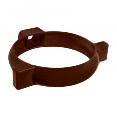 Хомут водосточной трубы коричневый Мурол