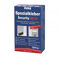 Клей для стеклобоев и тяжелого флизелина Spezialkleber Security GK10 Pufas 500гр