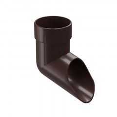 Отвод водосливной (наконечник), шоколад Дёке LUX