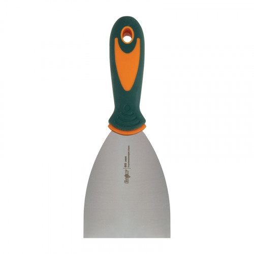 Шпатель малярный нержавеющая сталь, 80мм, обрезиненный Варяг 35223