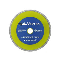 Диск алмазный 230х2х22мм сплошной Vertextools 04-230-7